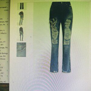 Good American Distressed Jeans